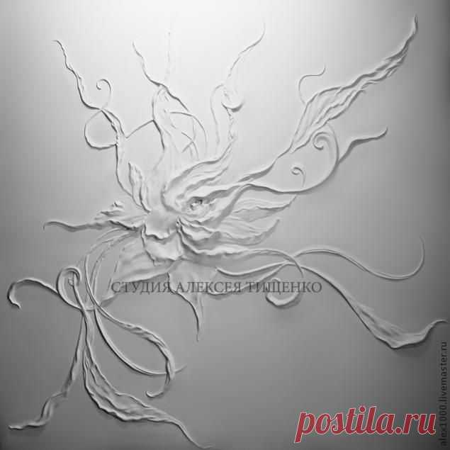 Барельеф "Цветок" - Ярмарка Мастеров - ручная работа, handmade