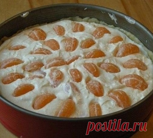Пирог "Ноктюрн" с мандаринками