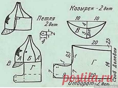 Буденовка - выкройка шапки для авторской игрушки / Одежда для авторских игрушек / Бэйбики. Куклы фото. Одежда для кукол