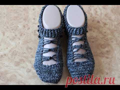 Красивые следочки крючком.