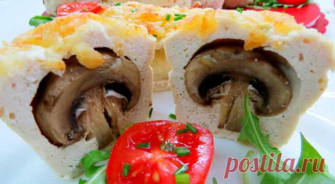 Куриные маффины с сюрпризом, пошаговый рецепт с фото