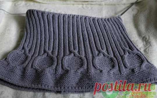 Модные шарфы-СНУДЫ (Snood) спицами. Идеи и описания.13 моделей