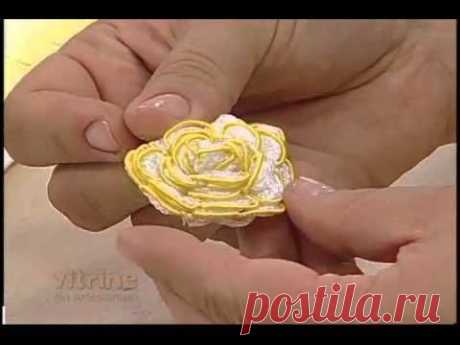Flores Bordadas - Valéria Soares - Vitrine do Artesanato na TV - YouTube
