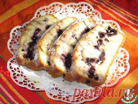 Сметанный кекс с черникой и молочной пропиткой Кулинарный рецепт