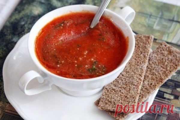Томатный супчик из печеных помидоров и перцев, рецепт с фото | Вкусные кулинарные рецепты