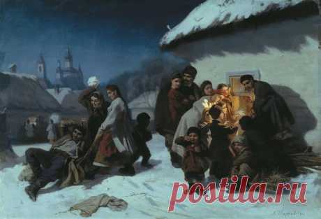 Зимние праздники на Руси в живописи