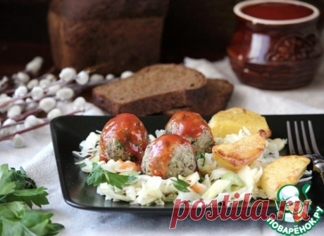 Фрикадельки из баклажанов и белой фасоли - кулинарный рецепт