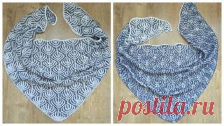 КРАСИВАЯ ШАЛЬ FROZEN FOREST ОТ HAPPY KNITTER