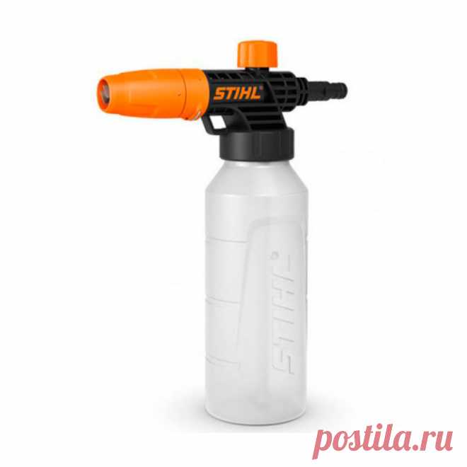 У пеногенератора Stihl высокая эффективность очистки благодаря долго неопадающей пене. Регулировка направления и угла распыляемой струи. Система дозирования и большое заливное отверстие. Предназначен для моек высокого давления Rе 80-140 PLUS.