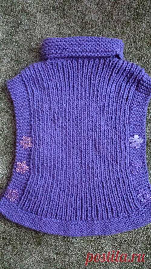 Детское Вязаное Пончо (Бесплатно) | AllFreeKnitting.com