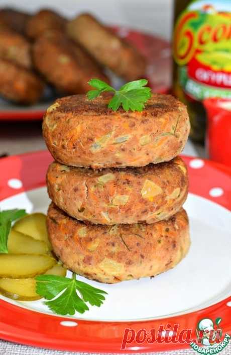 Биточки из картофеля и куриной печени