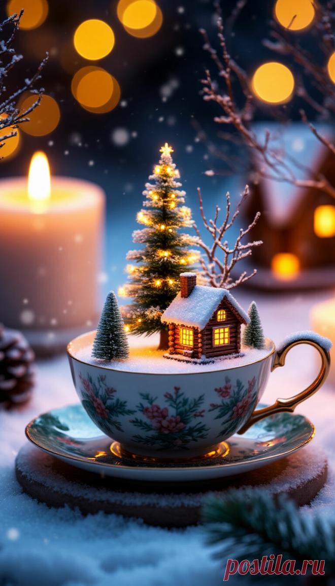 зимний микромир в виде
