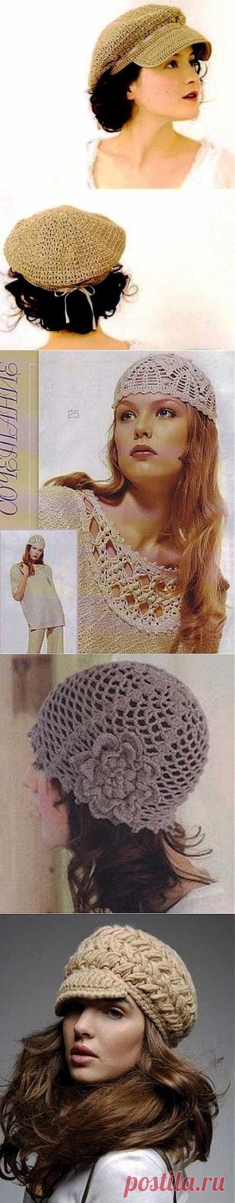 Crochetpedia: Целый букет шляпы!