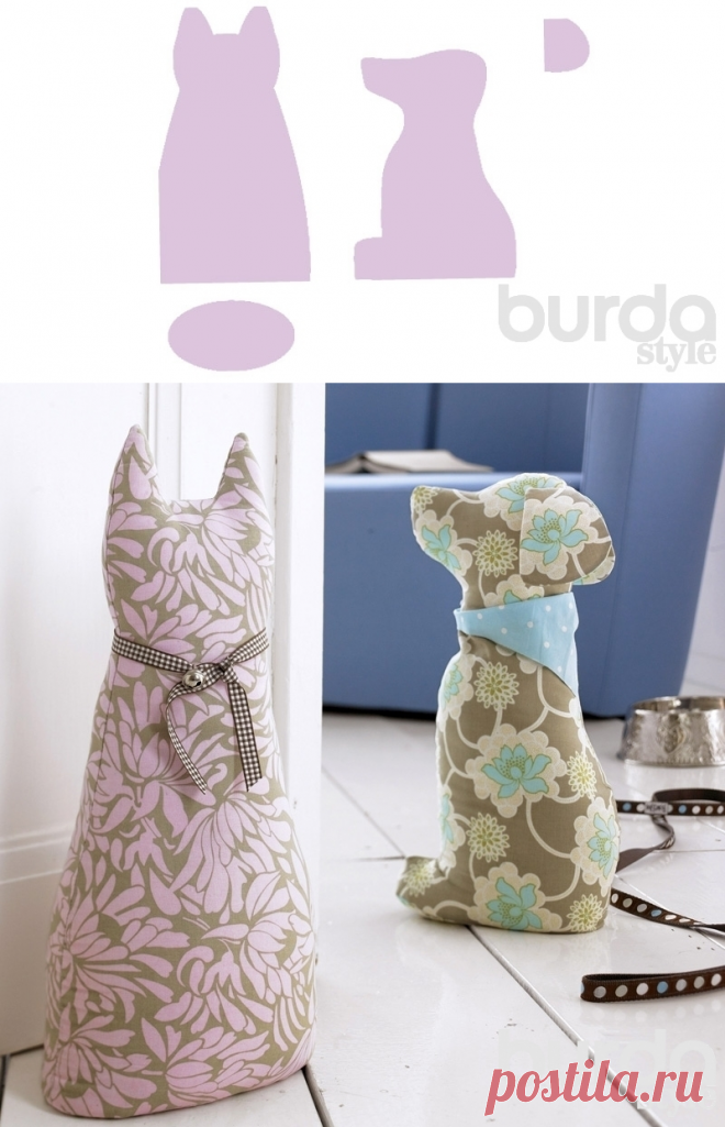 Шьем мягкие игрушки – кошку и собачку / Мастер-классы / Burdastyle