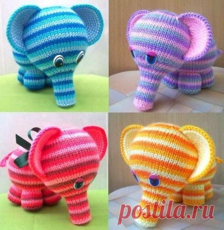 Вязаные слоники