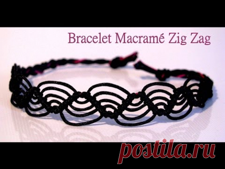 [TUTO MACRAME ] Bracelet facile motif Zig Zag (débutant)
