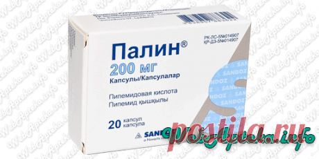 Палин (таблетки) инструкция по применению антибактериального и противомикробного препарата. С действующим веществом: пипемидовая кислота.