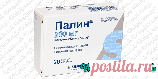 Палин (таблетки) инструкция по применению антибактериального и противомикробного препарата. С действующим веществом: пипемидовая кислота.