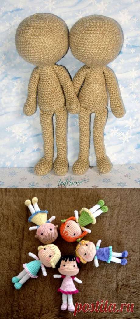 Вязаные куколки амигуруми (Лалалупси)