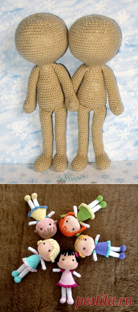Вязаные куколки амигуруми (Лалалупси)