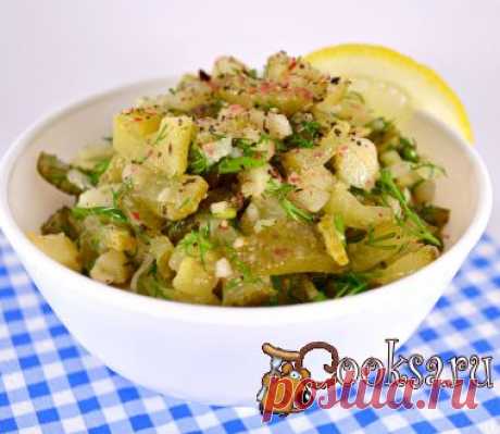Салат с картофелем и маринованными огурцами фото рецепт приготовления