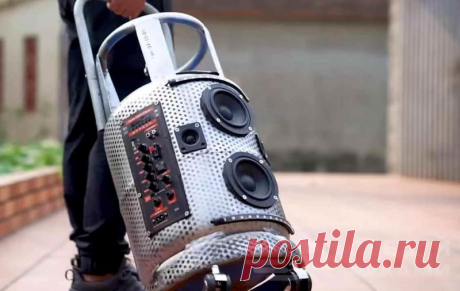 Мобильная аудиосистема из пропанового баллона Чего только не делают из газовых пропановых баллонов — мангалы, барбекю, грили, печи, декоративные камины и даже ведра для мусора. Но это далеко не полный