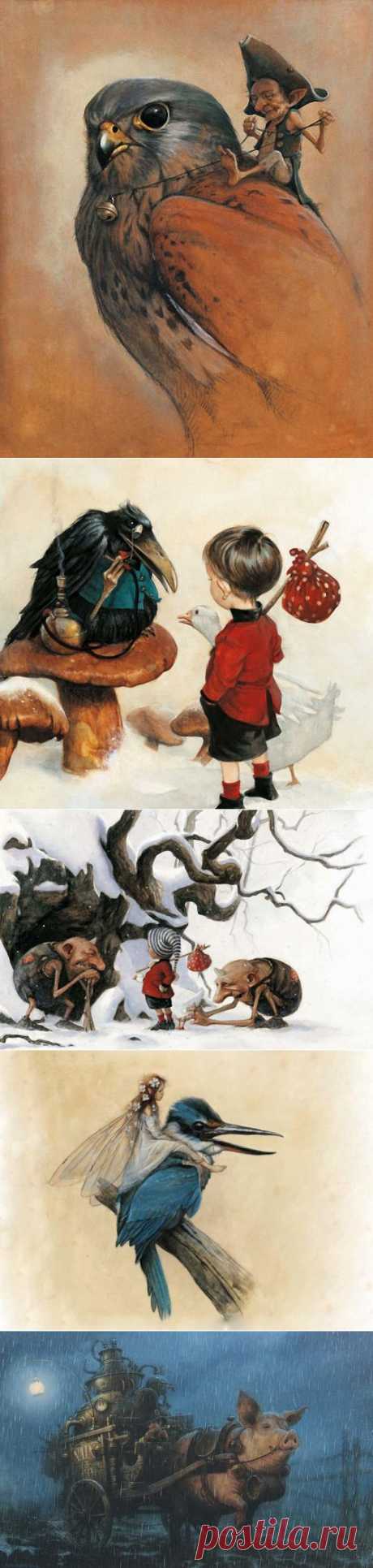 Французский художник-иллюстратор Jean-Baptiste Monge