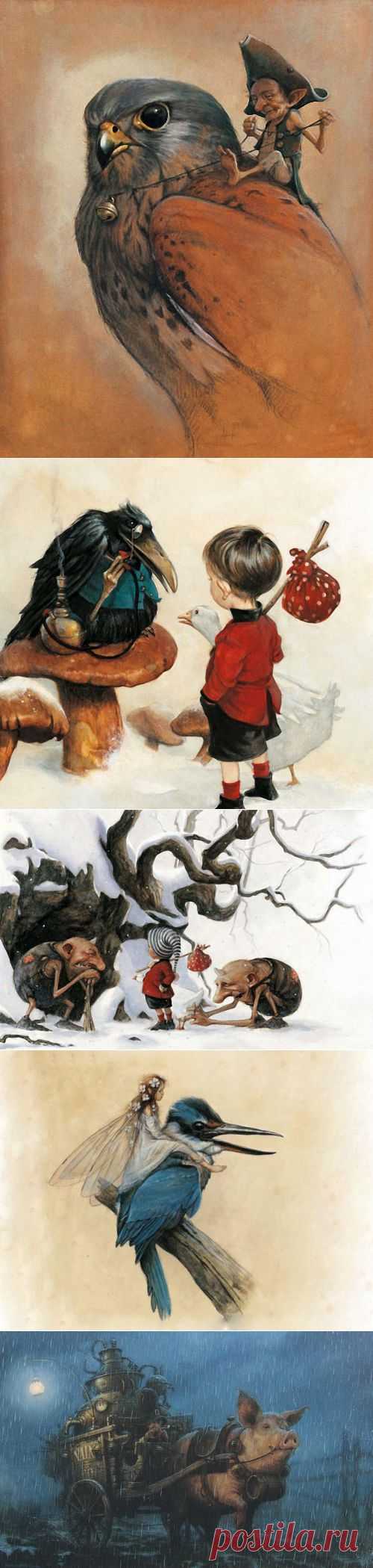 Французский художник-иллюстратор Jean-Baptiste Monge