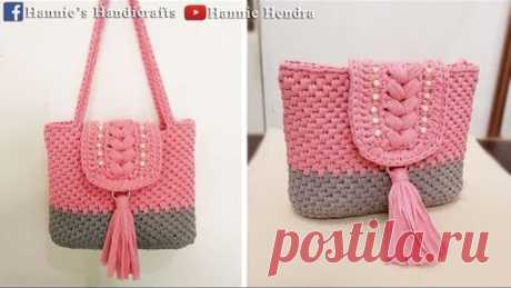 Crochet || Calya Crochet Bag - Tutorial Tas Rajut [Subtitles Available]