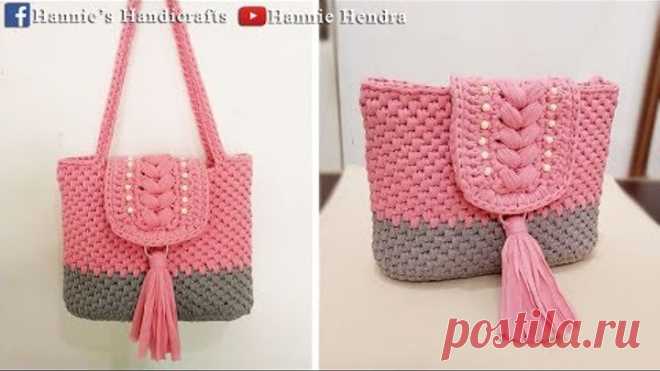 Crochet || Calya Crochet Bag - Tutorial Tas Rajut [Subtitles Available]