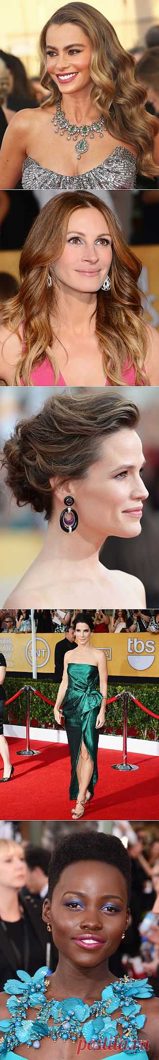 (+1) тема - Лучшие звездные аксессуары Screen Actors Guild Awards-2014 | КРАСОТА