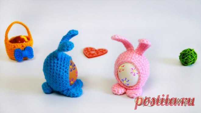 Пасхальный кролик Мими крючком (фото и видео мастер-класс)