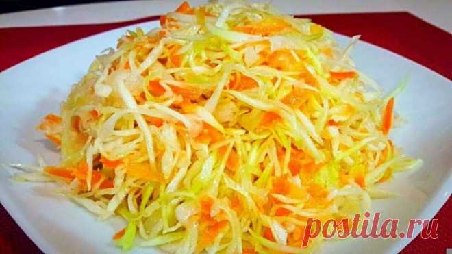 Вкусный Хрустящий Салат - КАК С СТОЛОВОЙ!