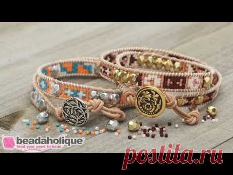 How to Make the Mosaic Double Wrapped Loom Bracelet Kits by Beadaholique