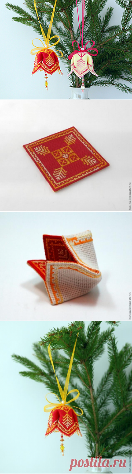 МК Новогодние колокольчики - Ярмарка Мастеров - ручная работа, handmade