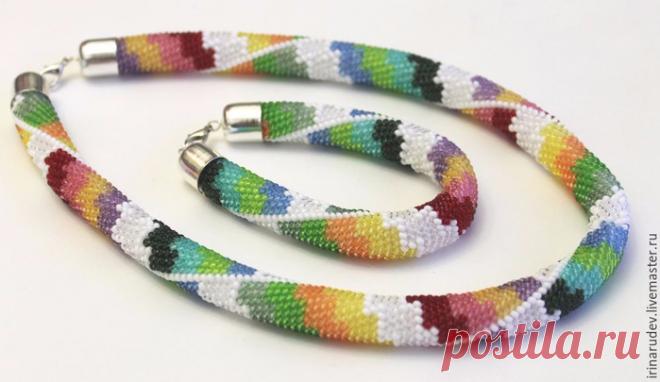 Осваиваем вязание бисером. Уроки 7 и 8. Учимся вязать по схеме