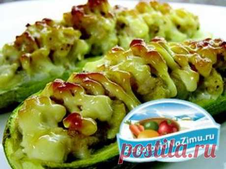 Фаршированные кабачки с овощами в духовке. Рецепт с пошаговыми фото