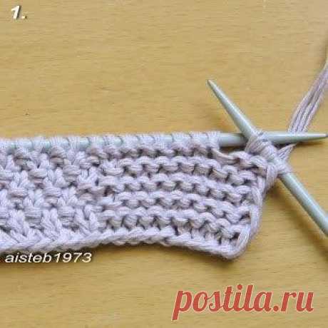 Невидимая петля для больших пуговиц
Источник: https://club.osinka.ru/topic-173577?p=16529748
Часто в вязаных застегиваемых изделиях петлю для пуговицы вяжем очень просто: две петли вместе и накид. Такая петля для пуговиц получается очень аккуратная, маленькая и невидимая. Но для такой петли и пуговицы должны быть небольшие. Что делать, когда пуговицы гораздо больше, планка - шире, а само изделие - пальто, большой свободный кардиган или большие пуговицы определены самим ди...