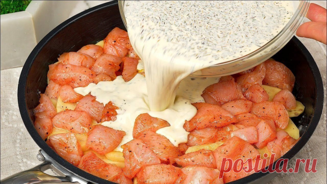 Куриная грудка не будет сухой: доступный и вкусный рецепт для всей семьи Готовим сытное блюдо из куриной грудки с картофелем в духовке.