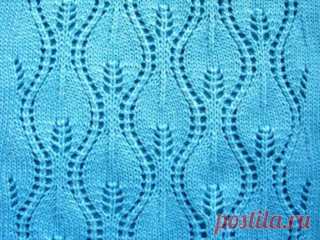 www.SHPULYA.com - Ажурный узор спицами 75