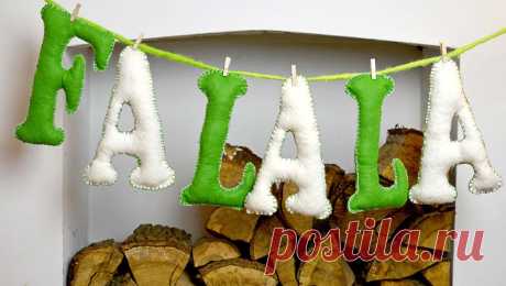Giant Christmas Felt Letters - Pillar Box Blue
