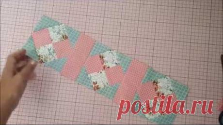 Border Four Patch on Square / Barrado Four Patch no Quadrado