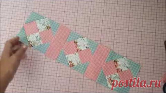 Border Four Patch on Square / Barrado Four Patch no Quadrado