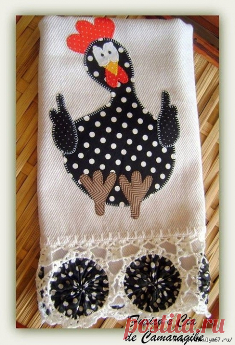 Скатерти, салфетки с аппликацией для кухни