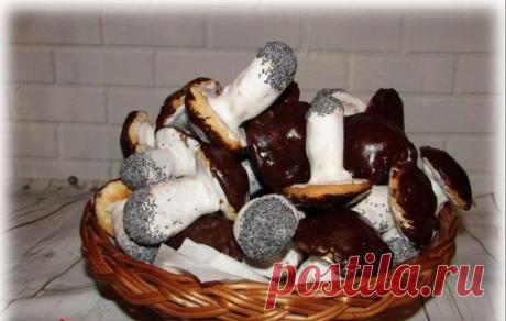 Очень вкусное печенье «Грибочки»