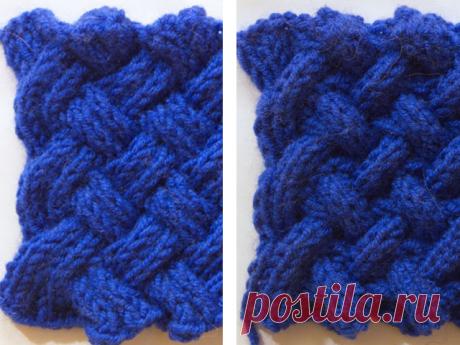 Вязание двухсторонних узоров спицами