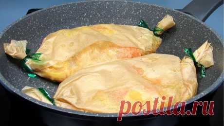 УЖИН БЫСТРЕЕ чем в духовке! ПРОСТО заворачиваю в пергамент и на сковороду! Ужин быстрее чем в духовке. Просто заворачиваю в пергамент и на сковороду. Делюсь удачным рецептом быстрого и вкусного ужина. Получается очень, вкусно, сочно...