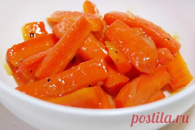 Прекрасный гарнир к любому блюду: карамелизированная морковь — Вкусные рецепты