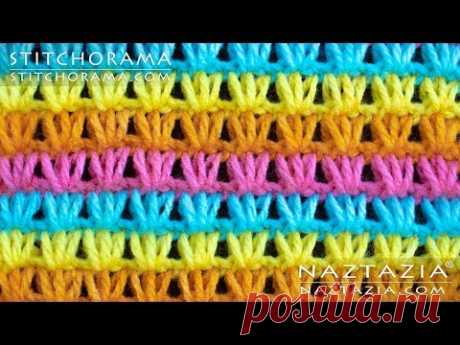 HOW to CROCHET TUNISIAN SHELL STITCH LACE - Stitchorama by Naztazia