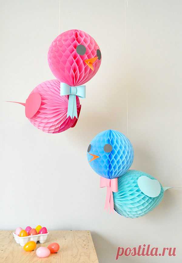 DIY Honeycomb Birds